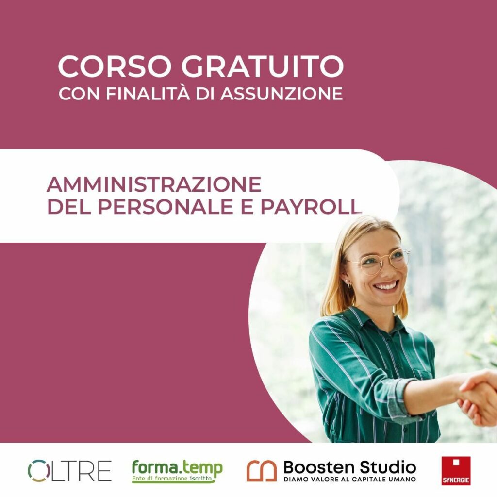 corso amministrazione del personale - Boosten Studio